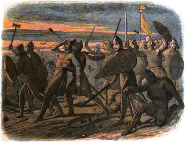 Der Tod von Harald II. bei der Schlacht von Hastings